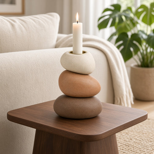 Cairn Stack Candleholder