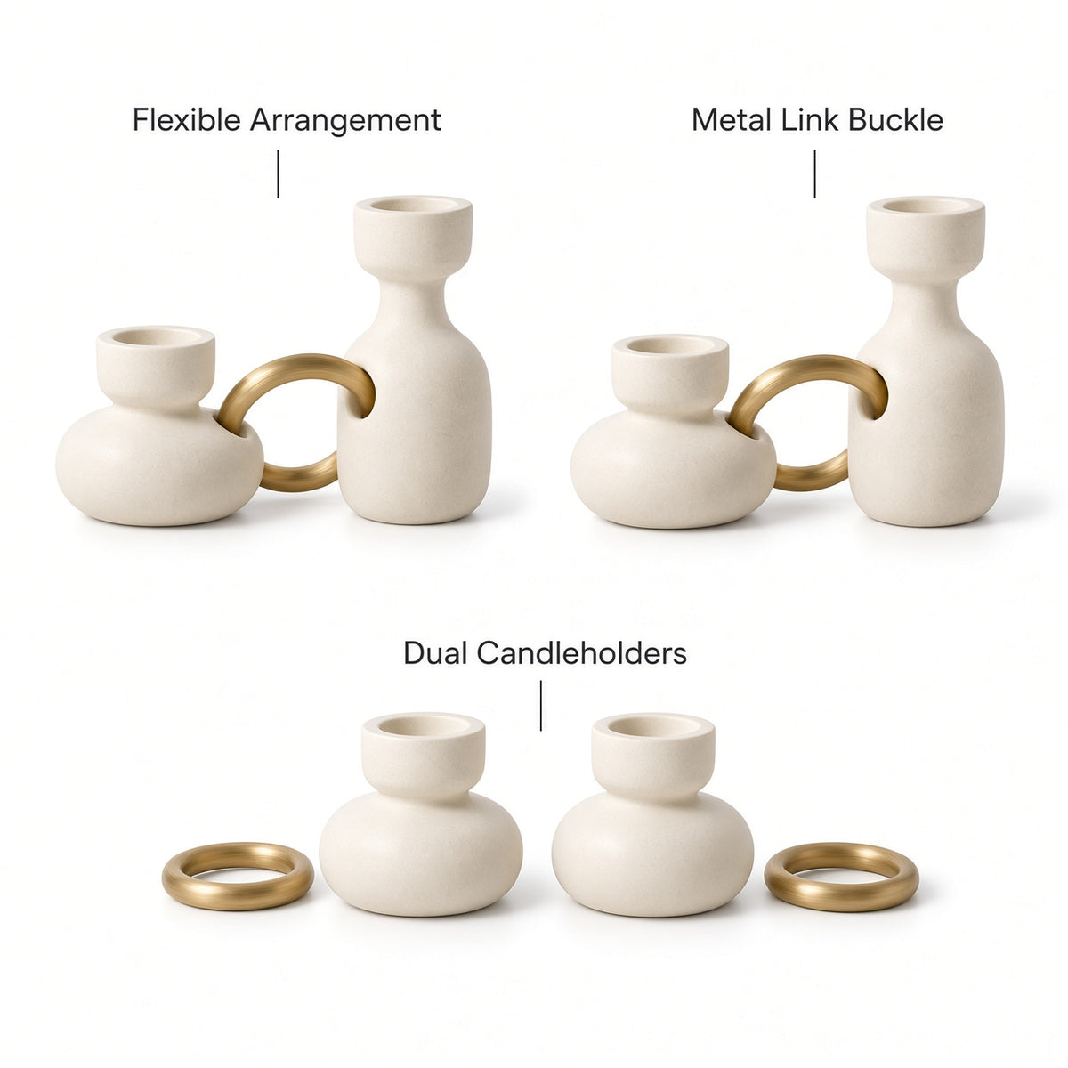 Link Candleholder Duo