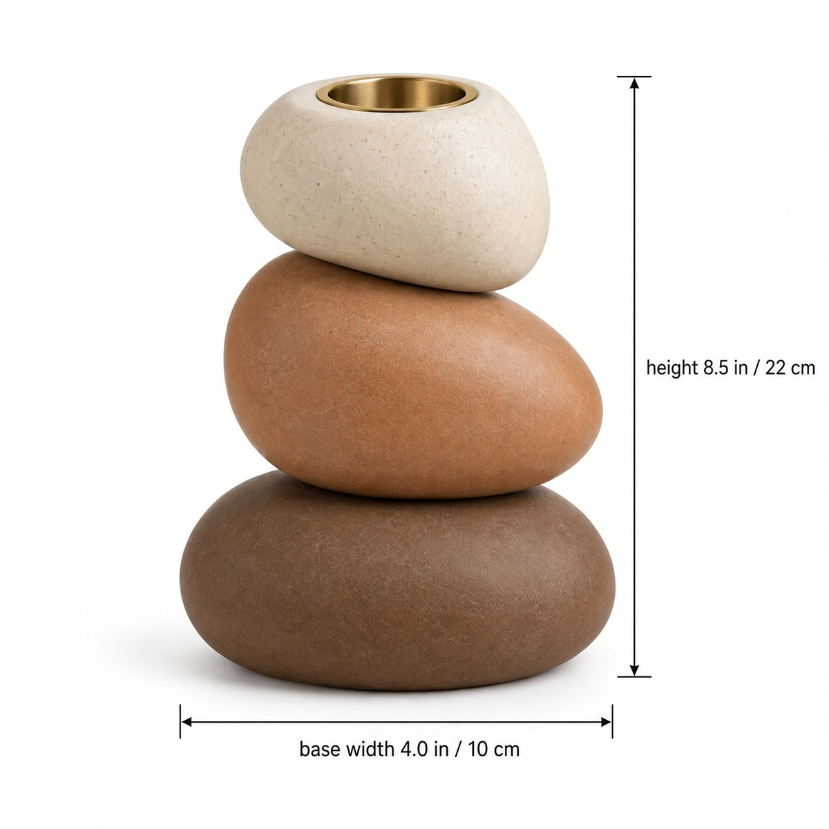 Cairn Stack Candleholder