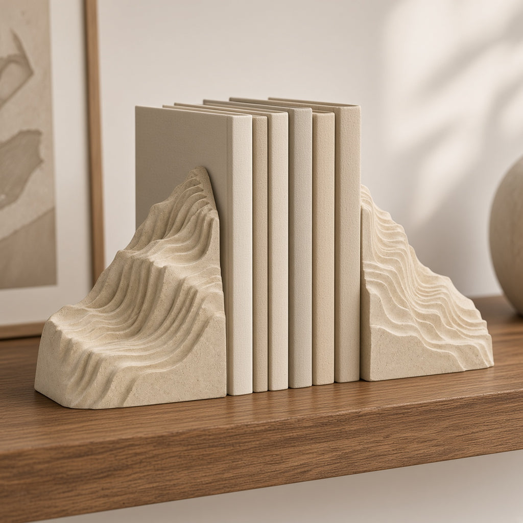 Ridge Cut Bookends